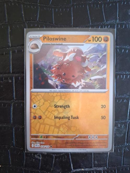 Piloswine reverse holo Journey Together JTG078, Hobby en Vrije tijd, Verzamelkaartspellen | Pokémon, Zo goed als nieuw, Losse kaart