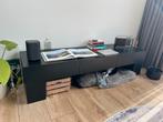 Zwart TV Meubel met Opbergruimte, Ophalen, Overige materialen, Gebruikt, 150 tot 200 cm