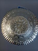 Prachtig bord van glas met zilver van het merk Efe glas., Ophalen of Verzenden