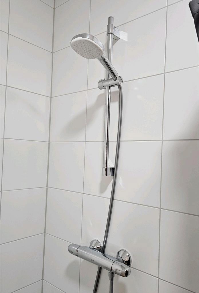 GROHE Grohtherm 1000 New thermostatische doucheset, Doe-het-zelf en Verbouw, Sanitair, Zo goed als nieuw, Douche, Chroom, Ophalen of Verzenden