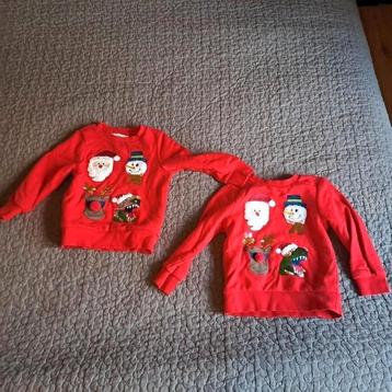 2 Schattige Kersttruien - Maat 92 & 98 beschikbaar voor biedingen
