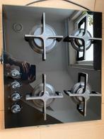 Kookplaat gas op glas, Ophalen, 4 kookzones, Zo goed als nieuw, Inbouw