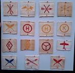 Verzameling Koninklijke Marine Dienstvak Emblemen Indië, Verzenden, Marine, Nederland, Embleem of Badge