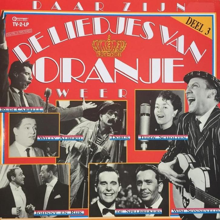 2x 2LP - Daar zijn de liedjes van Oranje weer 2+3, Cd's en Dvd's, Vinyl | Nederlandstalig, Gebruikt, Levenslied of Smartlap, 12 inch