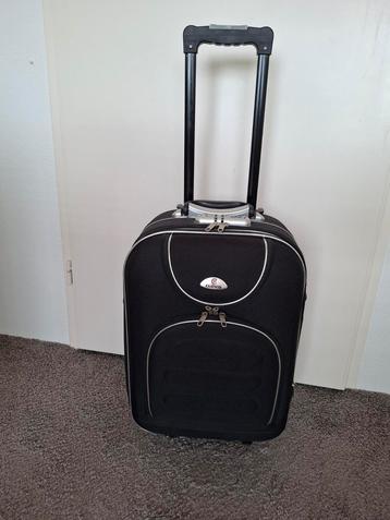 Flightbag/rolkoffer zwart 55x38x20/25 beschikbaar voor biedingen
