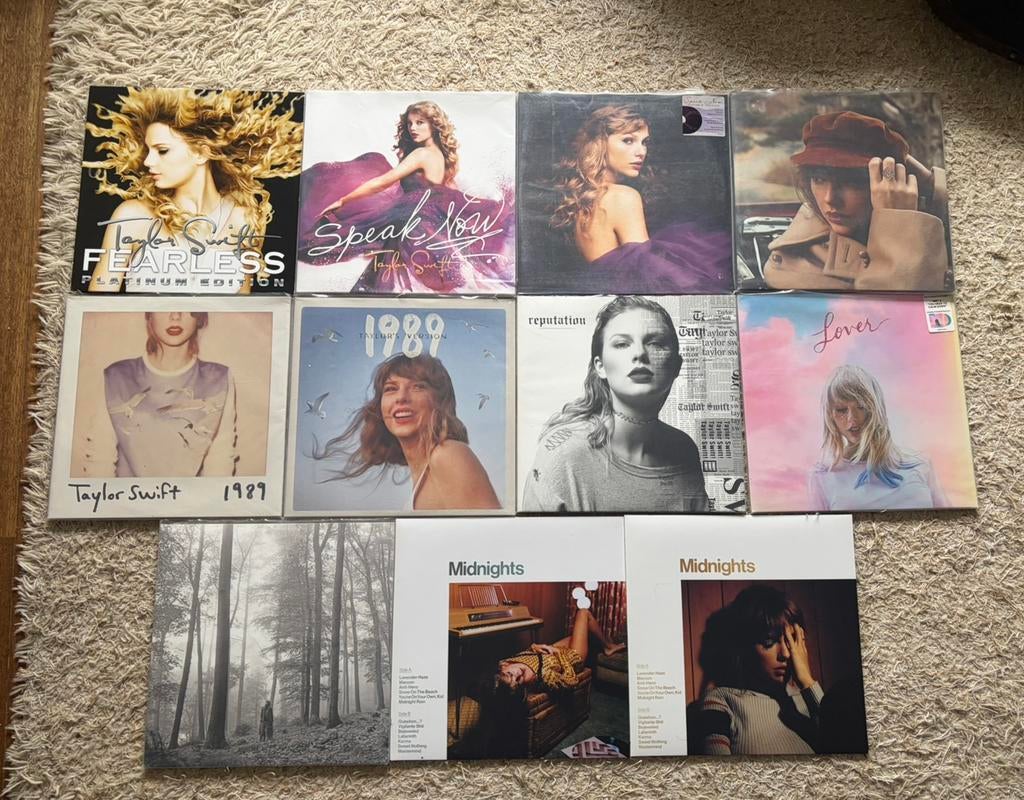 Taylor Swift LP collectie, Cd's en Dvd's, Vinyl | Pop, Ophalen of Verzenden, 2000 tot heden, Zo goed als nieuw, 12 inch