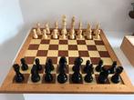 Schaakbord Homas Start met schaakstukken Staunton, Een of twee spelers, Ophalen of Verzenden, Gebruikt, Staunton