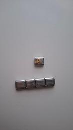 Nomination schakel verschillende letters goud, Sieraden, Tassen en Uiterlijk, Ophalen of Verzenden, Gebruikt, Goud, Overige merken