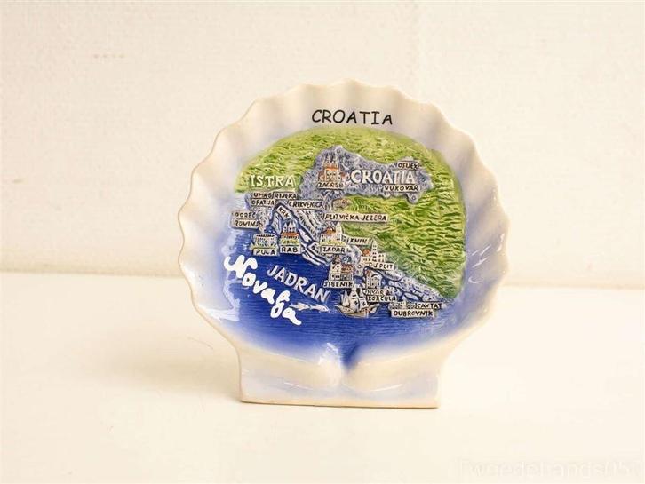 porseleinen schelp 25939, Huis en Inrichting, Woonaccessoires | Wanddecoraties, Gebruikt, Ophalen of Verzenden