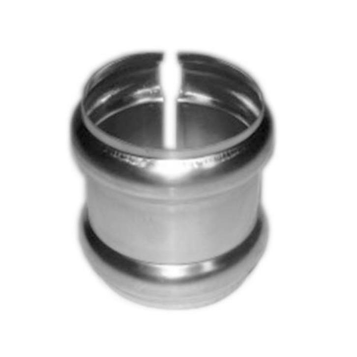 Zinken overschuifwrong ø60 en ø70mm tbv een regenpijp, Doe-het-zelf en Verbouw, Buizen en Afvoer, Nieuw, Rechte buis, Zink, Minder dan 2 meter