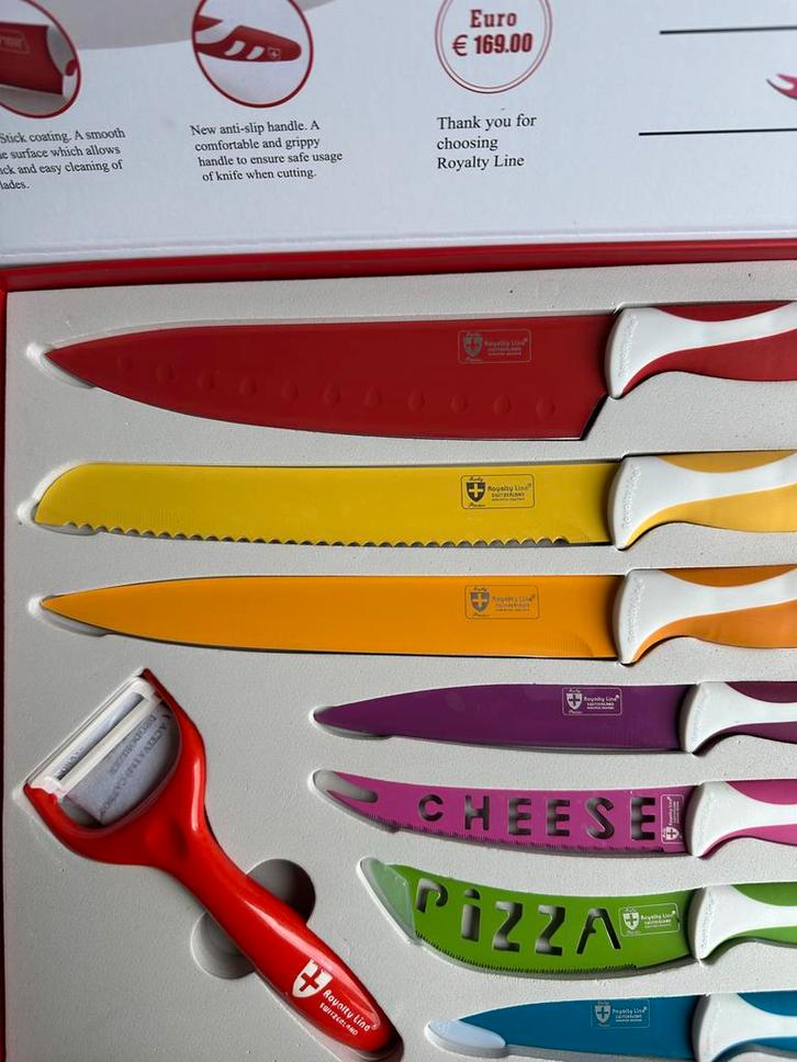 Royalty Line Messenset - Professioneel, Huis en Inrichting, Keuken | Bestek, Nieuw, Bestekset, Overige materialen, Vaatwasserbestendig