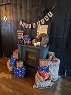 Elektrische openhaard met steigerhouten ombouw, Ophalen