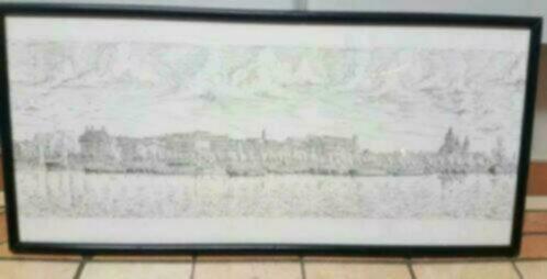 prent Prins Hendrikkade Amsterdam Stro, Antiek en Kunst, Kunst | Litho's en Zeefdrukken, Ophalen