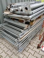 1mtr hoog, Ophalen, Met poort, Gebruikt, Spijlenhekwerk
