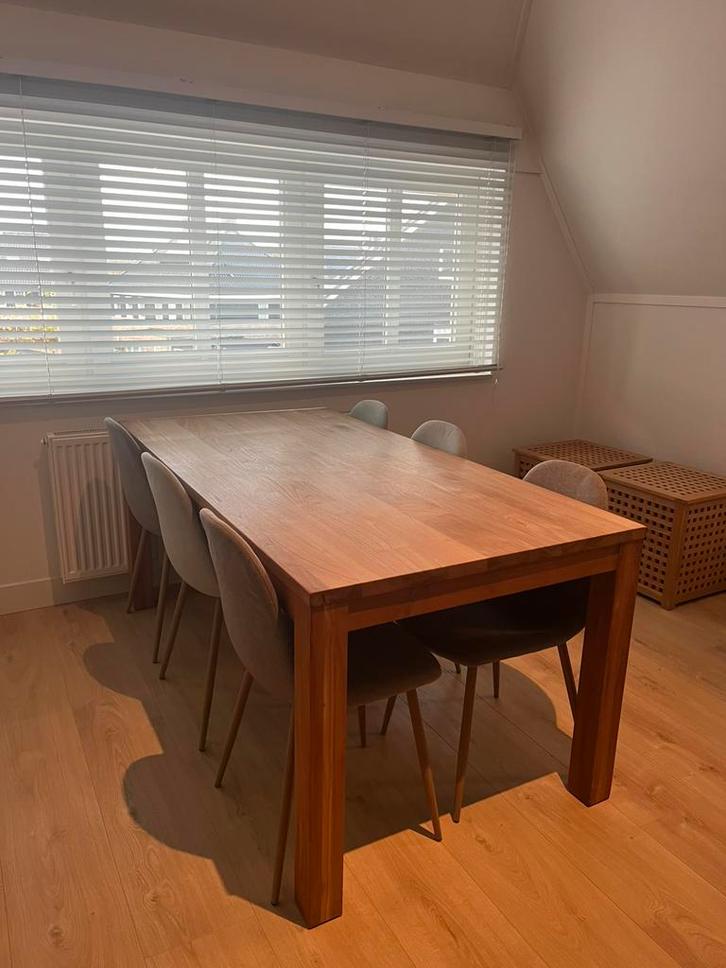 Eetkamer stoelen (6 stuks), Huis en Inrichting, Stoelen, Gebruikt, Vijf, Zes of meer stoelen, Stof, Overige kleuren, Ophalen of Verzenden