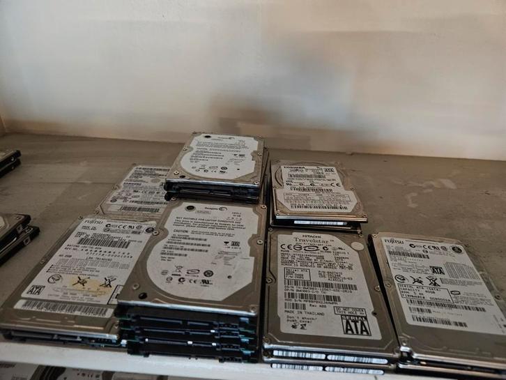 Verschillende merken 40gb laptop hdd hardeschijf, Computers en Software, Harde schijven, Gebruikt, Laptop, Intern, HDD, SATA, Ophalen of Verzenden