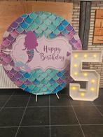 ‍️ Te huur: Zeemeerminnen / Mermaid backdrop Ø 200 cm, Ophalen, Zo goed als nieuw, Overige