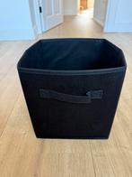 12 Opvouwbare zwarte mandjes 30x30x28 zgan, Ophalen of Verzenden, Zo goed als nieuw