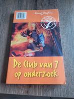 Boek de club van  7 op onderzoek, Boeken, Kinderboeken | Jeugd | 10 tot 12 jaar, Ophalen of Verzenden, Zo goed als nieuw