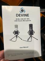 Devine M-MIC USB BK Condensator Microfoon - Studio kwaliteit, Ophalen of Verzenden, Nieuw, Studiomicrofoon