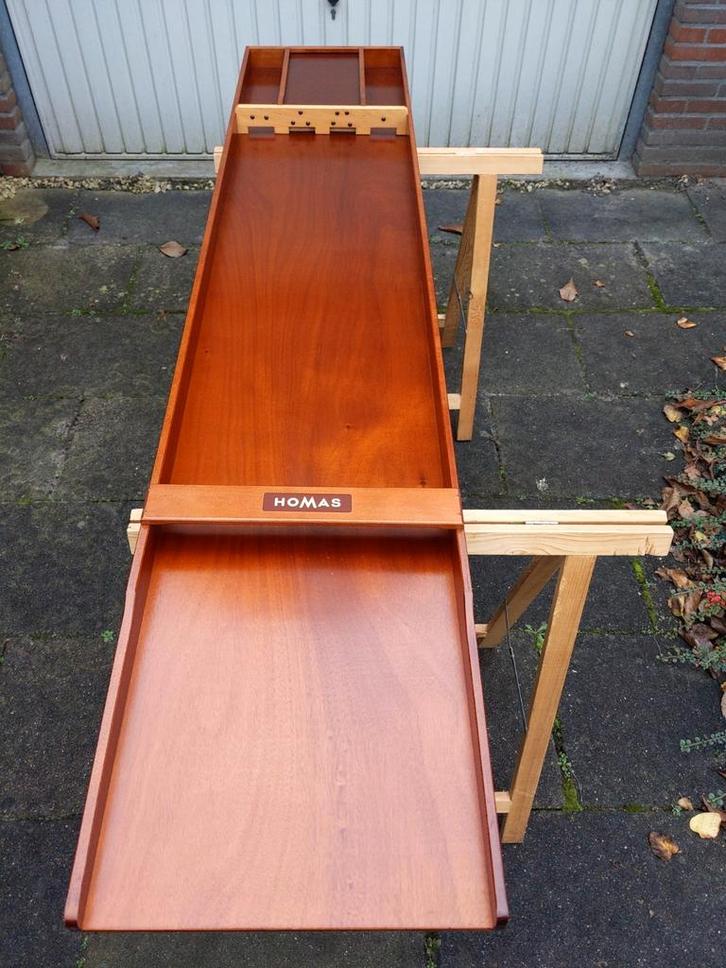 Homas S40 sjoelbak wedstrijdformaat, Hobby en Vrije tijd, Gezelschapsspellen | Overige, Zo goed als nieuw, Ophalen