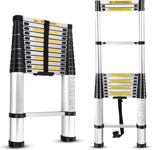 Telescopische Ladder - Telescopische Vouwladder - 2,6m, Doe-het-zelf en Verbouw, Ladders en Trappen, Nieuw, Ophalen of Verzenden