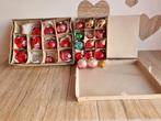 25 Prachtige Vintage Glazen Kerstballen W Germany / Colombia, Ophalen of Verzenden, Zo goed als nieuw