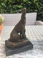 brons honden windhond greyhound galgo beeld, Antiek en Kunst, Ophalen of Verzenden