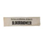 LBD luchtbeschermingsdienst Blokbrandweer Rijswijk armband, Verzamelen, 2288CL, Info@dbmmilitaria.nl, Ophalen of Verzenden, DBM militaria