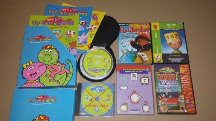 Leer spelletjes Pc voor kinderen, Spelcomputers en Games, Games | Pc, Zo goed als nieuw, Puzzel en Educatief, 1 speler, Vanaf 3 jaar