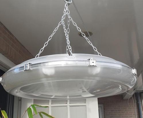 Space Age ○● Vintage hanglamp, Huis en Inrichting, Lampen | Plafondlampen, Zo goed als nieuw, Metaal, Ophalen of Verzenden
