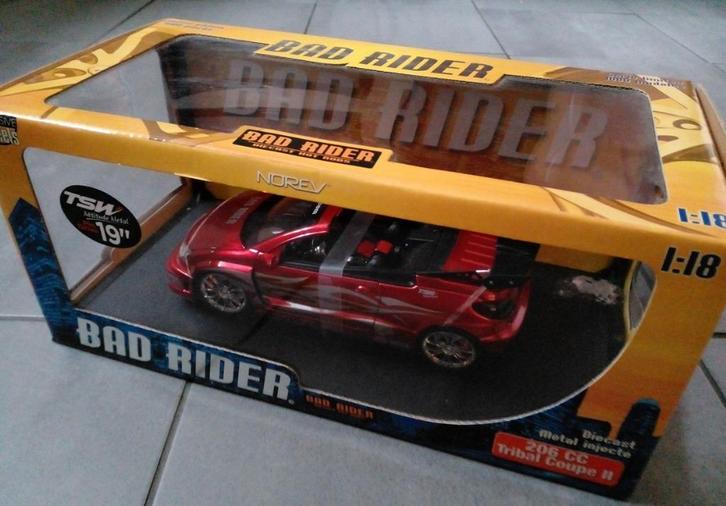 NOREV Bad Rider 206 CC Tribal Coupe II schaal 1:18 NIEUW, Hobby en Vrije tijd, Modelauto's | 1:18, Nieuw, Auto, Norev, Ophalen of Verzenden