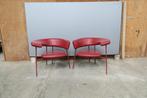Leolux Divi Divi Stoel - Rode Design, Ophalen, Twee, Leer, Zo goed als nieuw