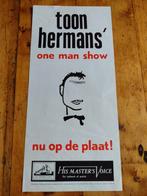 Reclame poster. Toon Hermans, nu op de plaat!, Verzamelen, Posters, Ophalen of Verzenden, Nieuw, Rechthoekig Staand, Reclame