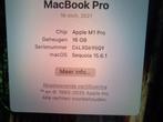macbook pro 16 m1 16 512 doos bon 159 cy nieuw spag perfect, Computers en Software, Qwerty, 512 GB, Zo goed als nieuw, 16 inch