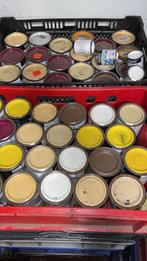 Partij Verf - Diverse Kleuren en Soorten 33 kratten, Doe-het-zelf en Verbouw, Verf, Beits en Lak, Ophalen, Wit, Nieuw, Lak