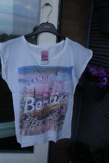 1x Dames Wit T-Shirt met Afbeelding Maat 36 (Primark) beschikbaar voor biedingen
