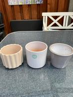 Bloempotten.        3 potten voor 5€, Tuin en Terras, Ophalen, Zo goed als nieuw