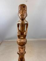 250974 Zeldzaam Yombe Mwaala hoofdman staf uit Congo., Antiek en Kunst, Kunst | Niet-Westerse kunst, Ophalen of Verzenden