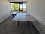 Bureau's: staal en melamine, in verschillende maten t.e.a.b., Huis en Inrichting, Bureaus, Ophalen, In hoogte verstelbaar, Zo goed als nieuw