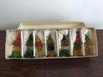 Set van 7 kabouters dwergen glas in originele doos, Antiek en Kunst, Ophalen of Verzenden
