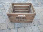 Vintage Fruitkrat Berlin 1973 met Touw Handvat, Huis en Inrichting, Minder dan 50 cm, Gebruikt, Minder dan 50 cm, Ophalen of Verzenden