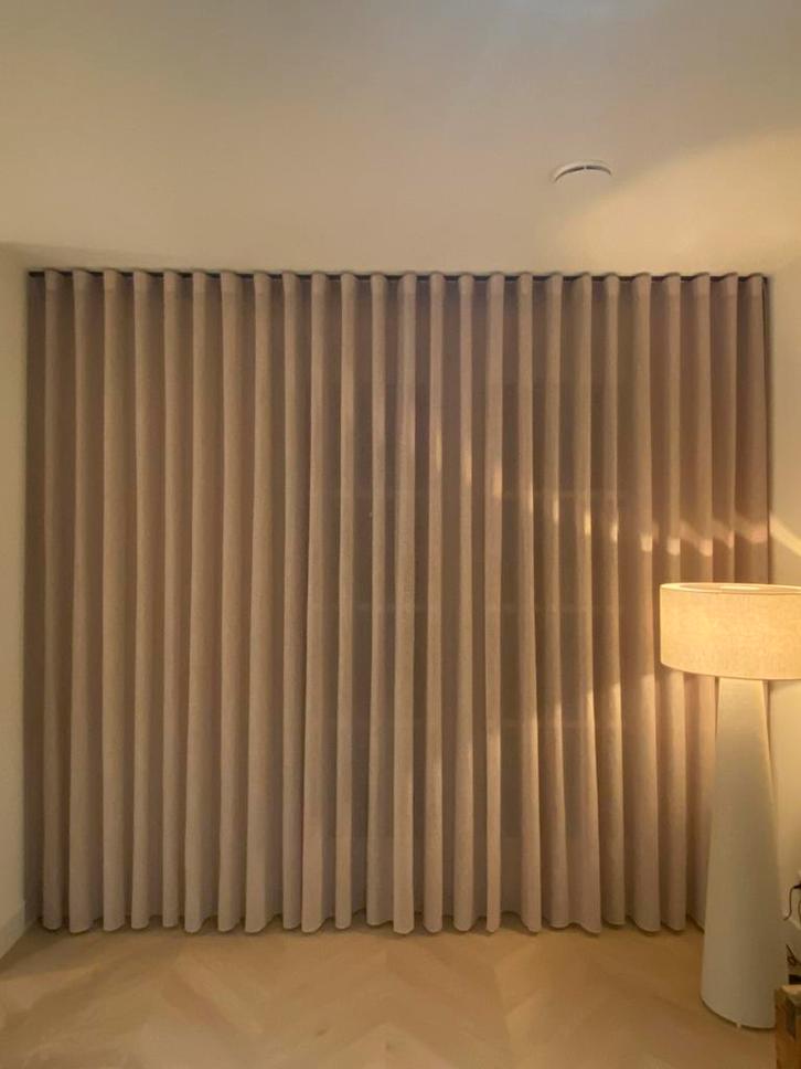 Inbetween gordijnen beige wave, Huis en Inrichting, Stoffering | Gordijnen en Lamellen, Nieuw, 200 cm of meer, 200 cm of meer