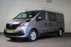 Renault Trafic 1.6 dCi 145pk Euro 6 L2 H1 DC Airco Navigatie, Origineel Nederlands, Te koop, Zilver of Grijs, 5 stoelen