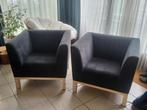 Twee zwarte fauteuils van Erik Jørgensen Deens Design, Ophalen, Hout, Gebruikt, Deens