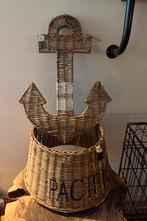 Riviera maison rattan lampenkap + anker, Huis en Inrichting, Lampen | Lampenkappen, Ophalen of Verzenden, Zo goed als nieuw, Rond