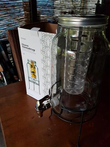 Glazen limonade tap  beschikbaar voor biedingen