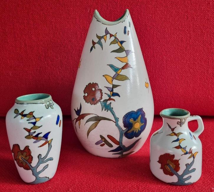Gouds aardewerk(1957)Konklijke Plateelbakkerij Zuid-Holland, Antiek en Kunst, Antiek | Vazen, Ophalen of Verzenden