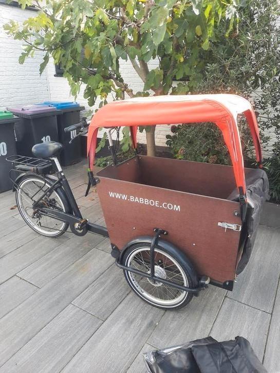 Bakfiets babboe electrice doc, Fietsen en Brommers, Fietsen | Bakfietsen, Zo goed als nieuw, 1 kind, Ophalen of Verzenden