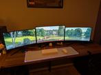 MSI Triple monitor setup 144hz VA 27/24 inch, Computers en Software, Monitoren, 101 t/m 150 Hz, VA, Full HD, Zo goed als nieuw
